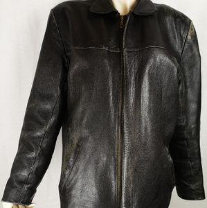 Real leather vintage leather jacket